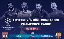 Lịch truyền hình Champions League ngày 20-2: Liverpool đại chiến B.M