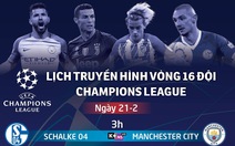 Lịch trực tiếp Champions League ngày 21-2: Atletico Madrid đấu Juventus