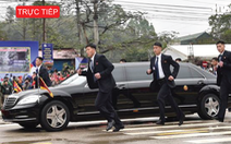 Trực tiếp: Đoàn xe của ông Kim Jong Un về Hà Nội