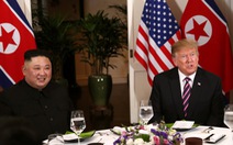 Ông Trump viết Twitter: 'Bữa tối tuyệt vời cùng ông Kim Jong Un ở Hà Nội'