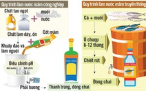 Có gì trong nước mắm truyền thống và 'nước mắm công nghiệp'?