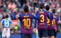 Messi 'ghi bàn và lập kỷ lục' giúp Barca chiến thắng