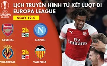 Kênh nào trực tiếp Arsenal gặp Napoli, Slavia Praha đụng Chelsea?