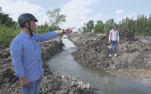 Thi công đường lại lấp kênh, dân không thể lấy nước sản xuất