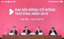 Techcombank đặt mục tiêu lãi 11.750 tỉ đồng năm 2019