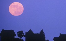 Ngắm 'trăng hồng' đẹp lung linh trên trời đêm