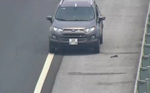 Bị phát hiện đi ngược chiều trên cao tốc, tài xế lùi xe bỏ chạy