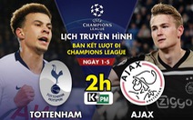 Lịch trực tiếp Tottenham - Ajax