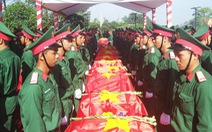 An táng 98 hài cốt liệt sĩ Việt Nam hi sinh ở Lào