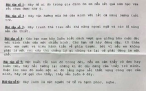 'Bài tập về nhà' khiến học sinh rơi nước mắt, mẹ cha suy gẫm