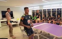 Video 'trận bóng bàn độc đáo' của  Neymar và các tuyển thủ Brazil