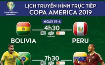 Lịch trực tiếp Copa America ngày 19-6: Chờ Brazil đi tiếp
