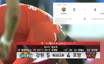 Video màn lội ngược dòng 'phi thường' của đội bóng Hàn Quốc