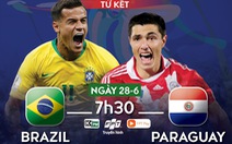 Lịch trực tiếp tứ kết Copa America 2019: Brazil gặp Paraguay