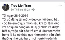 Tung tin đồn bắt cóc trẻ em trên Facebook, hai chủ tài khoản đang bị xử lý