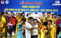 Phá huông ở chấm 11m, Thanh Hóa đăng quang Giải U17 quốc gia 2019