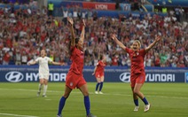 Đá bại Anh, tuyển nữ Mỹ vào chung kết World Cup