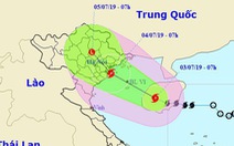Bão cách đất liền 340km, Hà Tĩnh, Quảng Bình mưa rất lớn