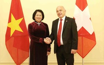 Phó chủ tịch nước Đặng Thị Ngọc Thịnh hội kiến tổng thống Thụy Sĩ