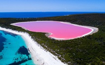 Dự án khôi phục màu hồng của Hồ Pink Lake ở Australia