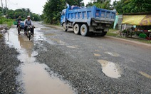 Quốc lộ 80 qua tỉnh Kiên Giang hư hỏng nặng