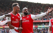 ‘Song sát’ Aubameyang - Lacazette giúp Arsenal thắng trận thứ hai liên tiếp