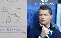 Thi rớt vì chú thích ảnh con dê là... Cristiano Ronaldo