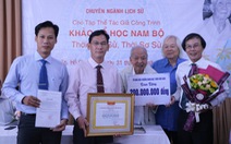 ‘Khảo cổ học Nam Bộ’ được trao giải thưởng Trần Văn Giàu năm 2019