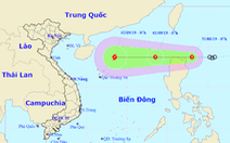 Áp thấp nhiệt đới đang vào Biển Đông, thành bão số 5 trong ngày 2-9