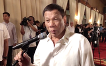 Tổng thống Duterte tuyên bố không chấp nhận Trung Quốc sở hữu Biển Đông
