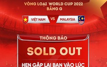VFF bán hết vé trận Việt Nam - Malaysia, ai không mua được rút lại tiền