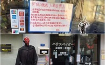 Cửa hàng Nhật gây tranh cãi vì để bảng cấm du khách Trung Quốc