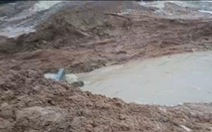 Một đoạn đập ở Quảng Nam bị vỡ do ảnh hưởng bởi mưa lớn