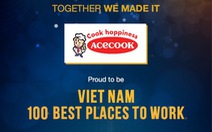 Acecook Việt Nam thuộc Top 10 Doanh Nghiệp tiêu biểu có nguồn nhân lực hạnh phúc 2020