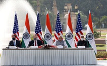 Mỹ ký thỏa thuận quân sự nhạy cảm với Ấn Độ