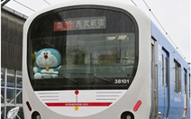 Tàu lửa Doraemon ra mắt mừng sinh nhật tuổi 50 của chú mèo máy thông minh