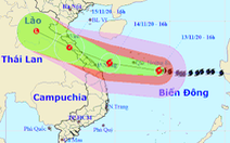 Bão số 13: Từ đêm nay 13-11, vùng biển miền Trung gió giật trên cấp 7