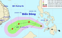 Áp thấp nhiệt đới áp sát Biển Đông, có thể gây gió giật cấp 11 khi thành bão