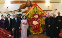 Trưởng Ban Dân vận trung ương thăm, chúc mừng Giáng sinh Tòa giám mục Xuân Lộc