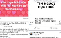 Tràn lan quảng cáo học thuê, thi thuê