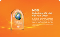 MSB được vinh danh là 'Ngân hàng tốt nhất Việt Nam năm 2020'