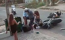 Nam thanh niên lên gối, đạp vào đầu nữ sinh sau tai nạn