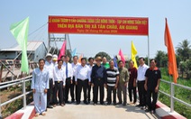 Khánh thành 25 cây cầu do nguyên Chủ tịch nước Trương Tấn Sang vận động tài trợ