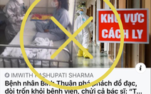 Bệnh viện Bình Thuận bác tin bệnh nhân thứ 34 'siêu lây nhiễm' đập phá đồ đạc