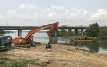 Đà Nẵng xây đập tạm thứ 2 trên sông Cẩm Lệ để ngăn mặn