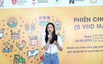 Hoa hậu Trần Tiểu Vy tham gia “phiên chợ 0 đồng” giúp sinh viên khó khăn