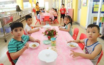 TP.HCM cho phép trường mầm non tổ chức ăn sáng