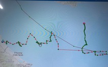 Tìm tàu cá mất tín hiệu 3 ngày sau khi di chuyển theo quỹ đạo khác thường trên biển