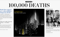Nhiều báo lớn của Mỹ: Đã vượt mốc 100.000 người chết vì COVID-19