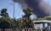 Lại cháy lớn ở Công ty may Sài Gòn Max, hơn 300m2 nhà máy bị thiêu rụi